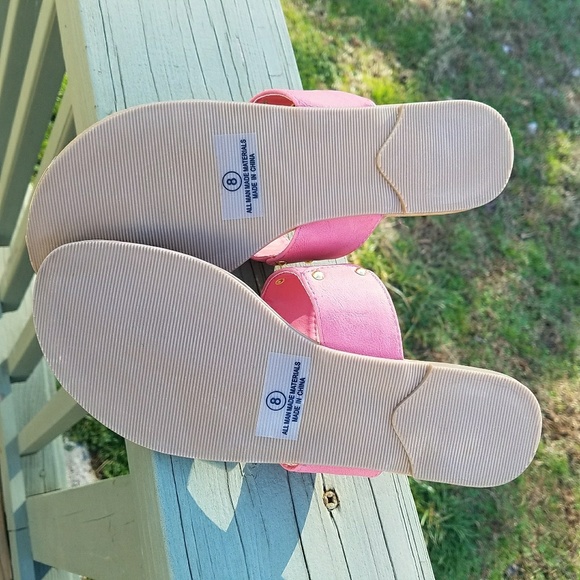 Coral/Gold Sandals - Picture 5 of 5